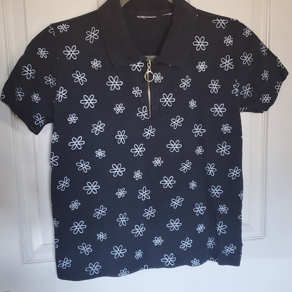 Vintage 90s zipper top